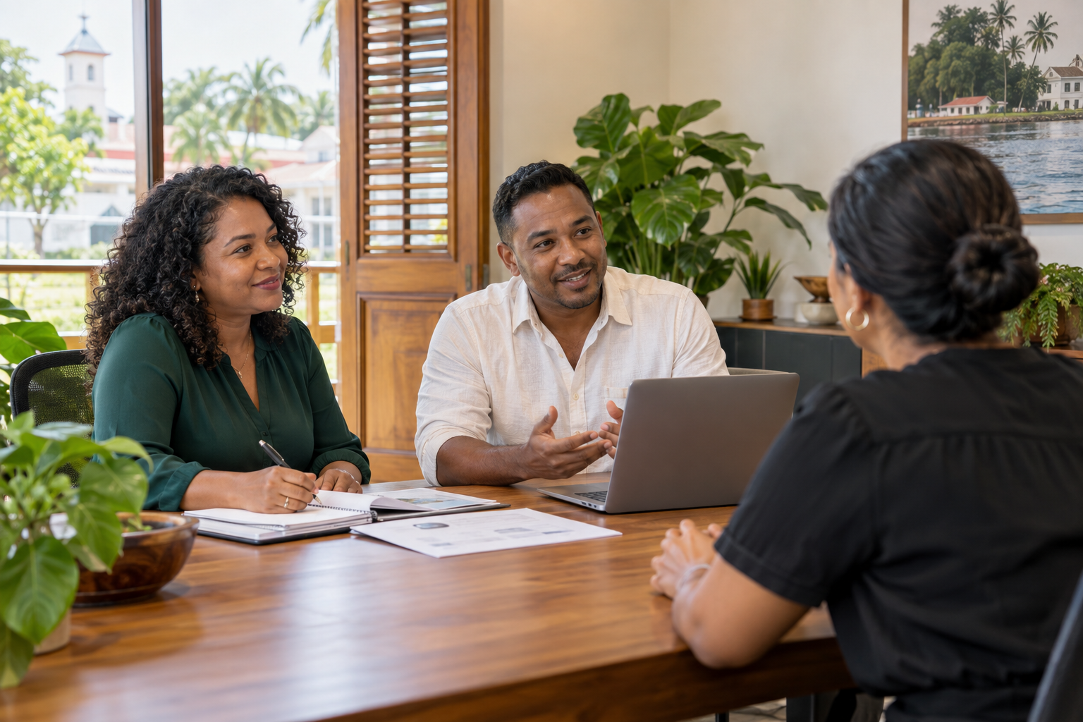 Een persoonlijk gesprek op kantoor